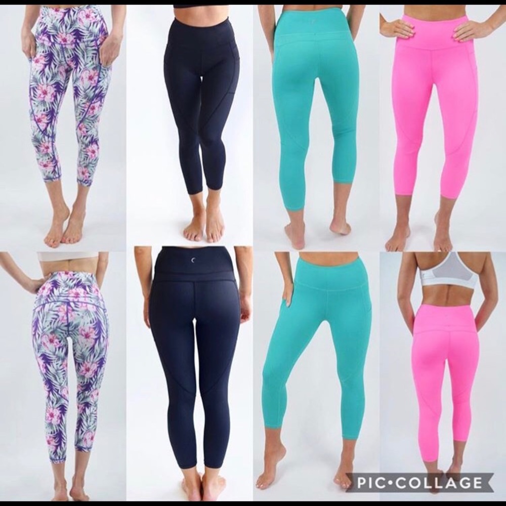 Zyia Pink Pocket Light n Tight Capris